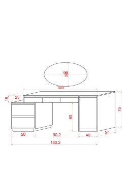 Compac Fonksiyonel Makyaj Masası